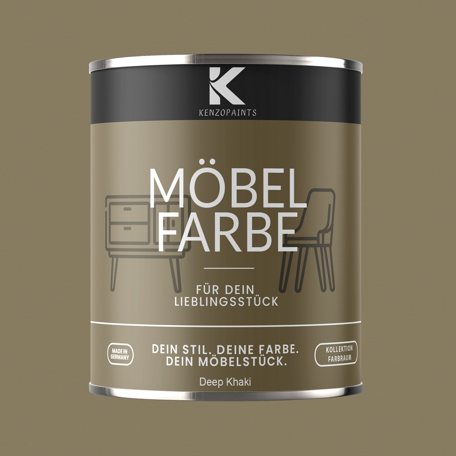 Kenzopaints Möbelfarbe Möbellack Buntlack Farbraum - 750ml - Farbmanufaktur Contura Berkemeier - Farbmanufaktur Contura Berkemeier