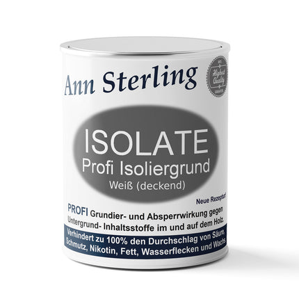 750ml. Isoliergrund Weiss Absperrgrund Kreidefarbe- Sperrgrund Grundierung Shabby Chic - Farbmanufaktur Contura Berkemeier - Farbmanufaktur Contura Berkemeier