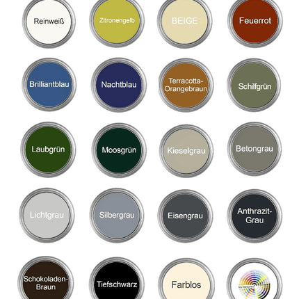 -POS- 2K Fussbodenlack Treppenlack Farbe Buntlack Seidenmatt Dielenlack Parkettlack - Farbmanufaktur Contura Berkemeier - Farbmanufaktur Contura Berkemeier