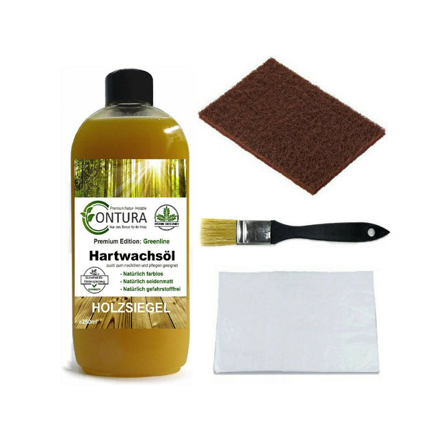 CONTURA Hartwachsöl SET Möbelöl Holzöl Hartwachs Pflegeöl farblos 250ml - Farbmanufaktur Contura Berkemeier72443