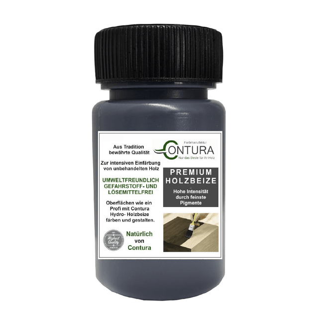 Contura Holzbeize Tischler Beize 50ml. Beizprobe Pinselflasche Holz Farbe Wasserbeize Parkett Antik Möbel Holzfarbe - Farbmanufaktur Contura Berkemeier22601