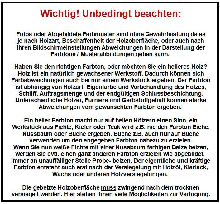 Contura Holzbeize Wasserbeize Möbel Farbe 1Liter - Farbmanufaktur Contura Berkemeier72064