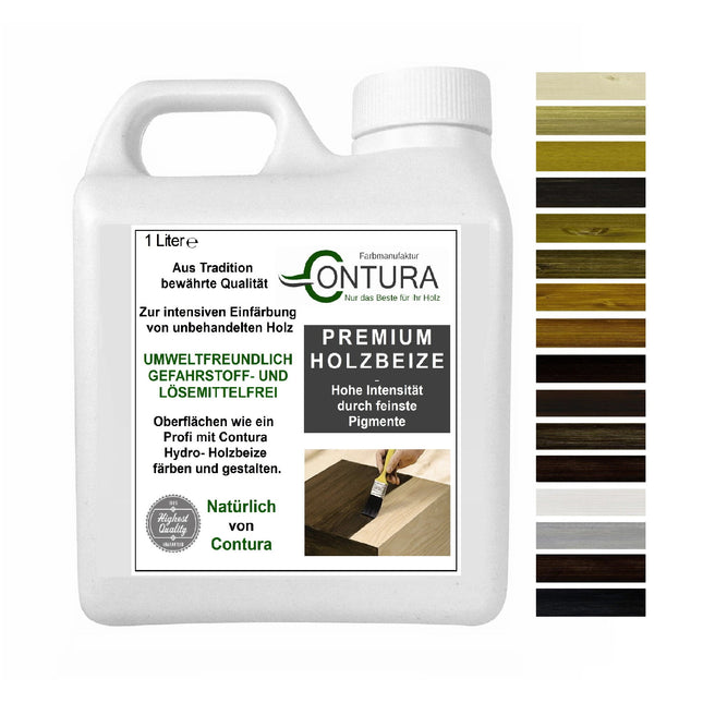 Contura Holzbeize Wasserbeize Möbel Farbe 1Liter - Farbmanufaktur Contura Berkemeier72064