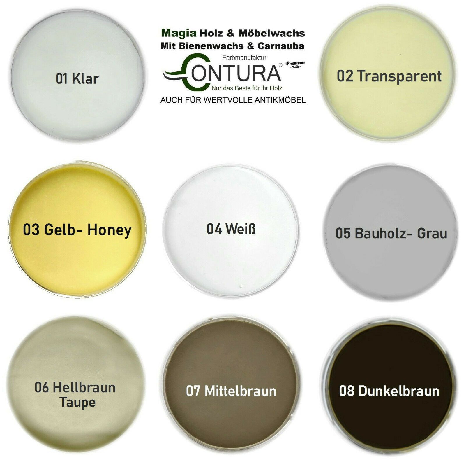 Magia Möbelwachs Holzwachs Shabby Chic Antikwachs Möbelpflege - Farbmanufaktur Contura Berkemeier72348